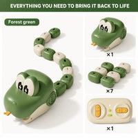1 x Forest Green Snake + 7 Modular Blocks