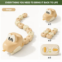 1 x Beige Snake + 7 Modular Blocks
