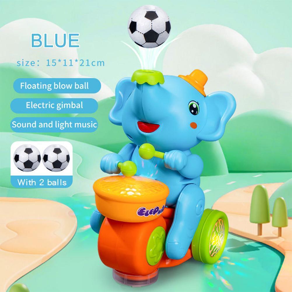 Cute Elephant Toy Beating Drum