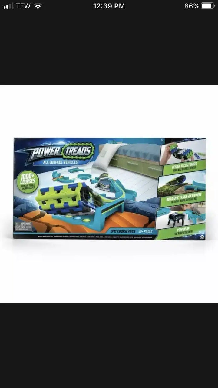 Power Treads All-Surface Vehicles Epic Course Pack Toy Kids Modular Track - MEACAOFG