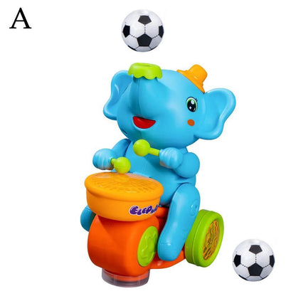 Cute Elephant Toy Beating Drum