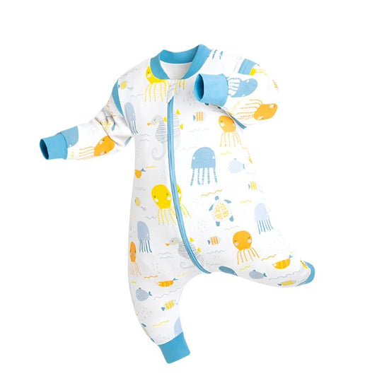 Grookz Baby Onesie Pajamas - Blue Jellyfish