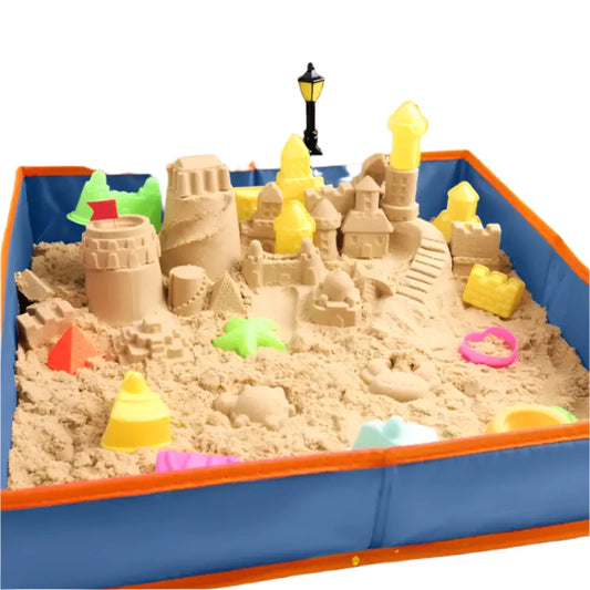 MEACAOFG Children's space toys sand indoor set non-stick magic power star clay color sand color clay non-toxic sands of the stars