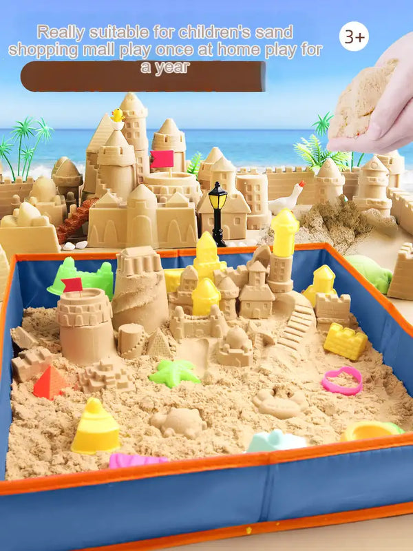 MEACAOFG Children's space toys sand indoor set non-stick magic power star clay color sand color clay non-toxic sands of the stars