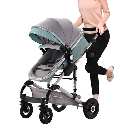 Portable Folding Shock Absorbing Stroller