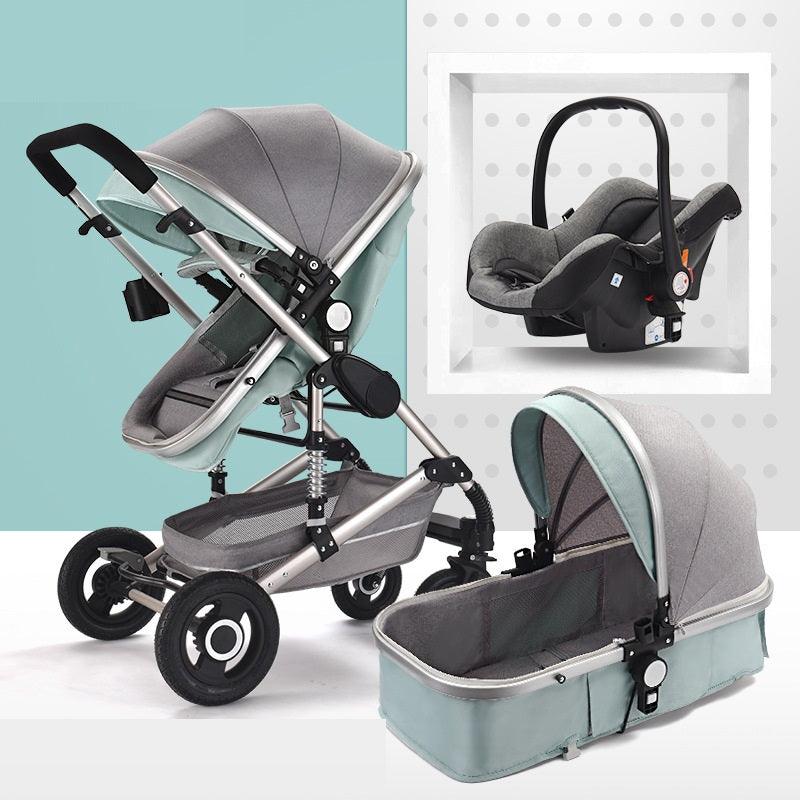 Portable Folding Shock Absorbing Stroller