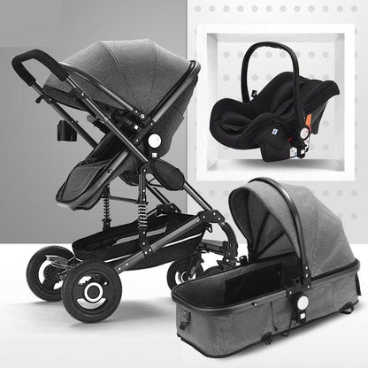 Portable Folding Shock Absorbing Stroller