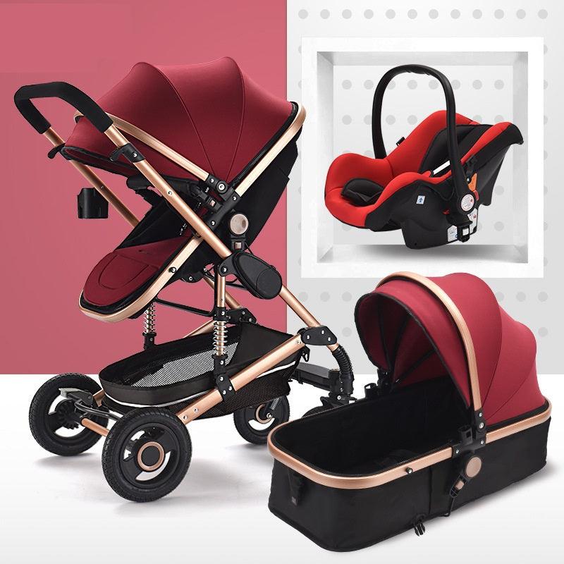 Portable Folding Shock Absorbing Stroller