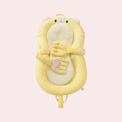 Smart baby soothing lounger with automatic patting hand and head shaping pillow