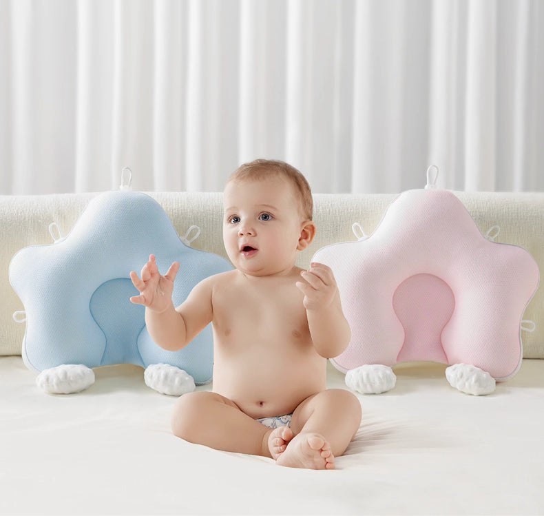 Soothing Baby Head Shaping Pillow with Patting Hands