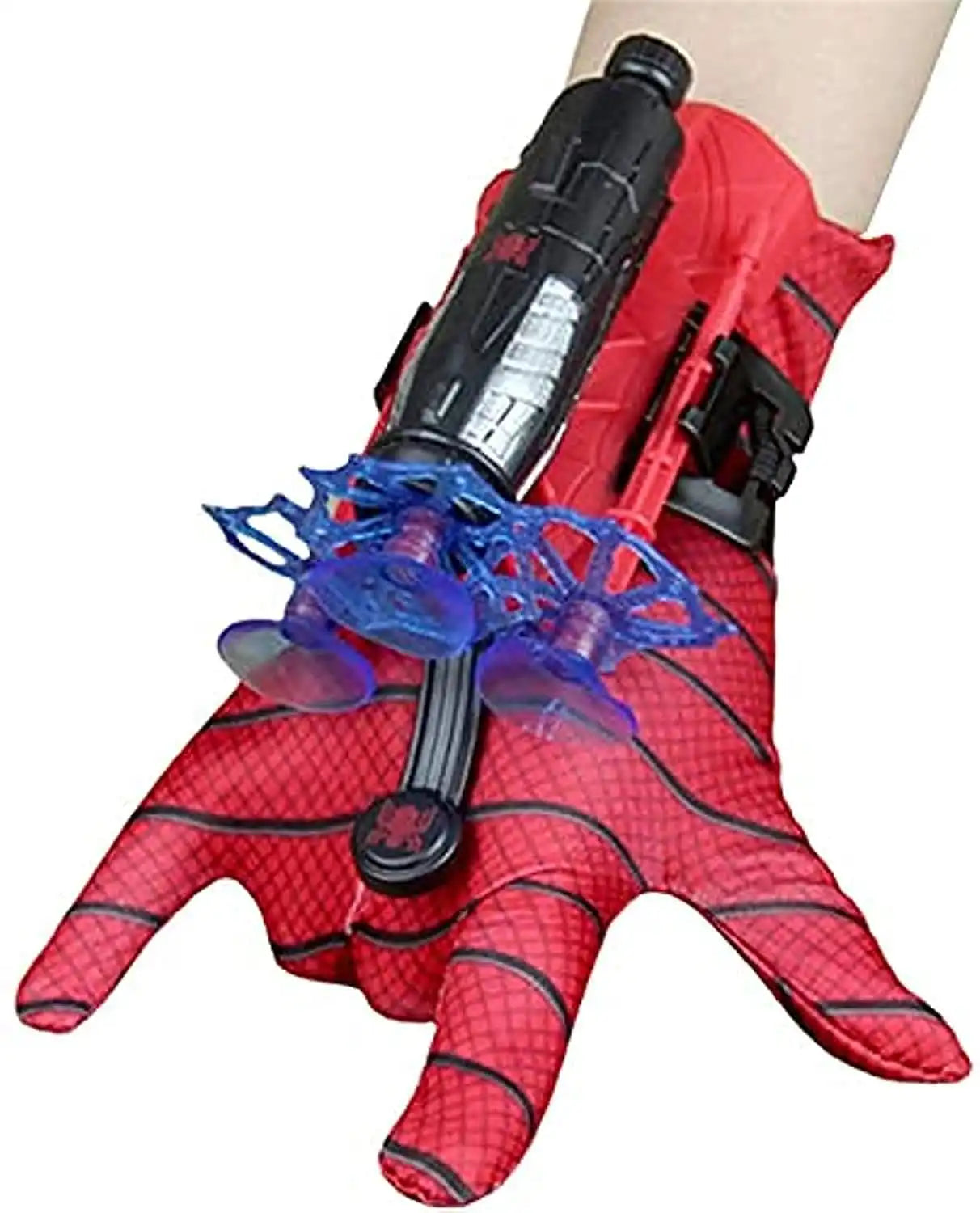 Spider-Man launcher suction cups gloves spit silk can send shooting soft bullet gun manual toy gun boys children's gifts - MEACAOFG