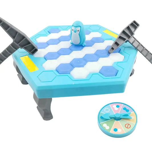 Rescue penguin knocking penguin ice smashing ice breaking penguin table building blocks for children boys and girls table games parent-child educational intelligence - MEACAOFG