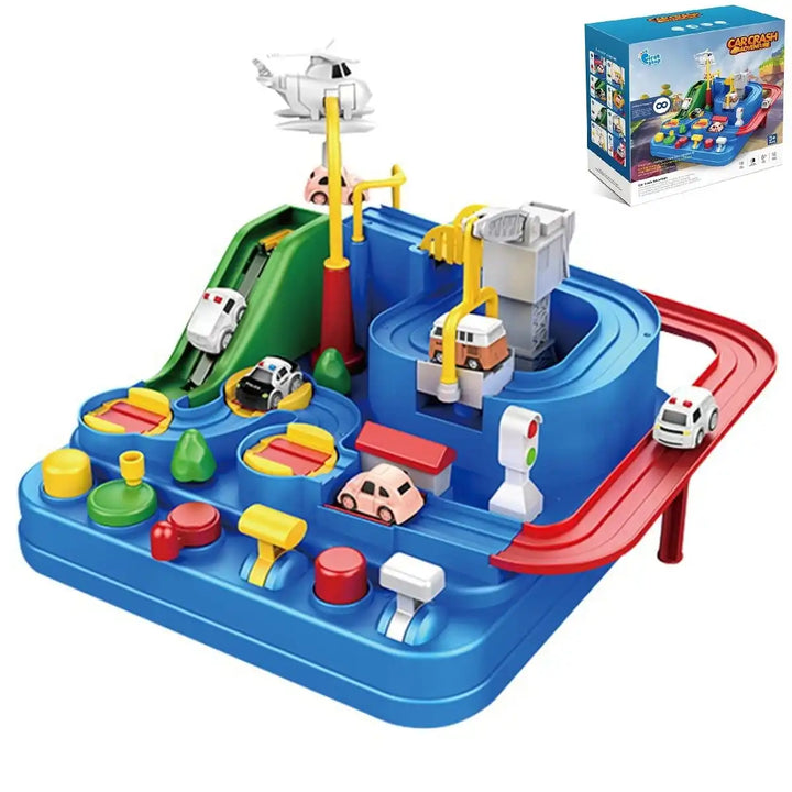 Baby puzzle brain train track car car breakthrough adventure children's toys girls 3 years 6 boys - MEACAOFG