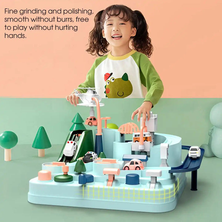 Baby puzzle brain train track car car breakthrough adventure children's toys girls 3 years 6 boys - MEACAOFG