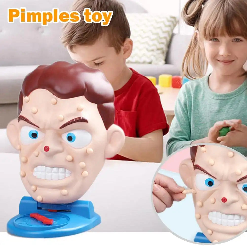 Novelty toys simulation face squeeze pimple toys popping pimples parent-child board games funny family party games - MEACAOFG