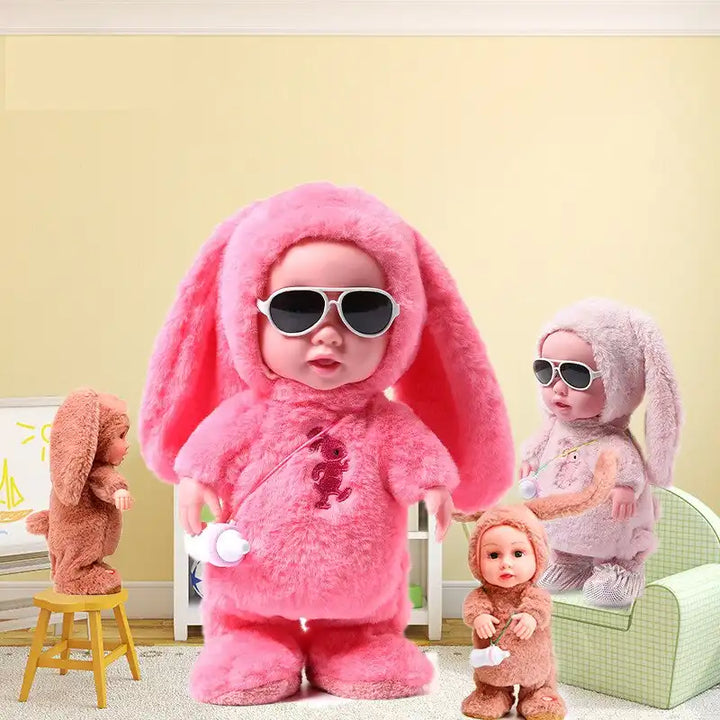 Surprise Lol Reborn Baby Doll Children's Electric Plush Feeding Bottle Doll Can Sing Dance Walk Talk Learn Tongue Girl 120 Songs - MEACAOFG