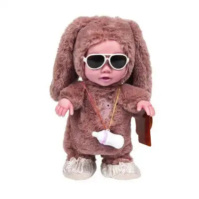 Surprise Lol Reborn Baby Doll Children's Electric Plush Feeding Bottle Doll Can Sing Dance Walk Talk Learn Tongue Girl 120 Songs - MEACAOFG