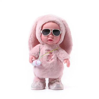 Surprise Lol Reborn Baby Doll Children's Electric Plush Feeding Bottle Doll Can Sing Dance Walk Talk Learn Tongue Girl 120 Songs - MEACAOFG