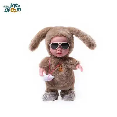 Surprise Lol Reborn Baby Doll Children's Electric Plush Feeding Bottle Doll Can Sing Dance Walk Talk Learn Tongue Girl 120 Songs - MEACAOFG