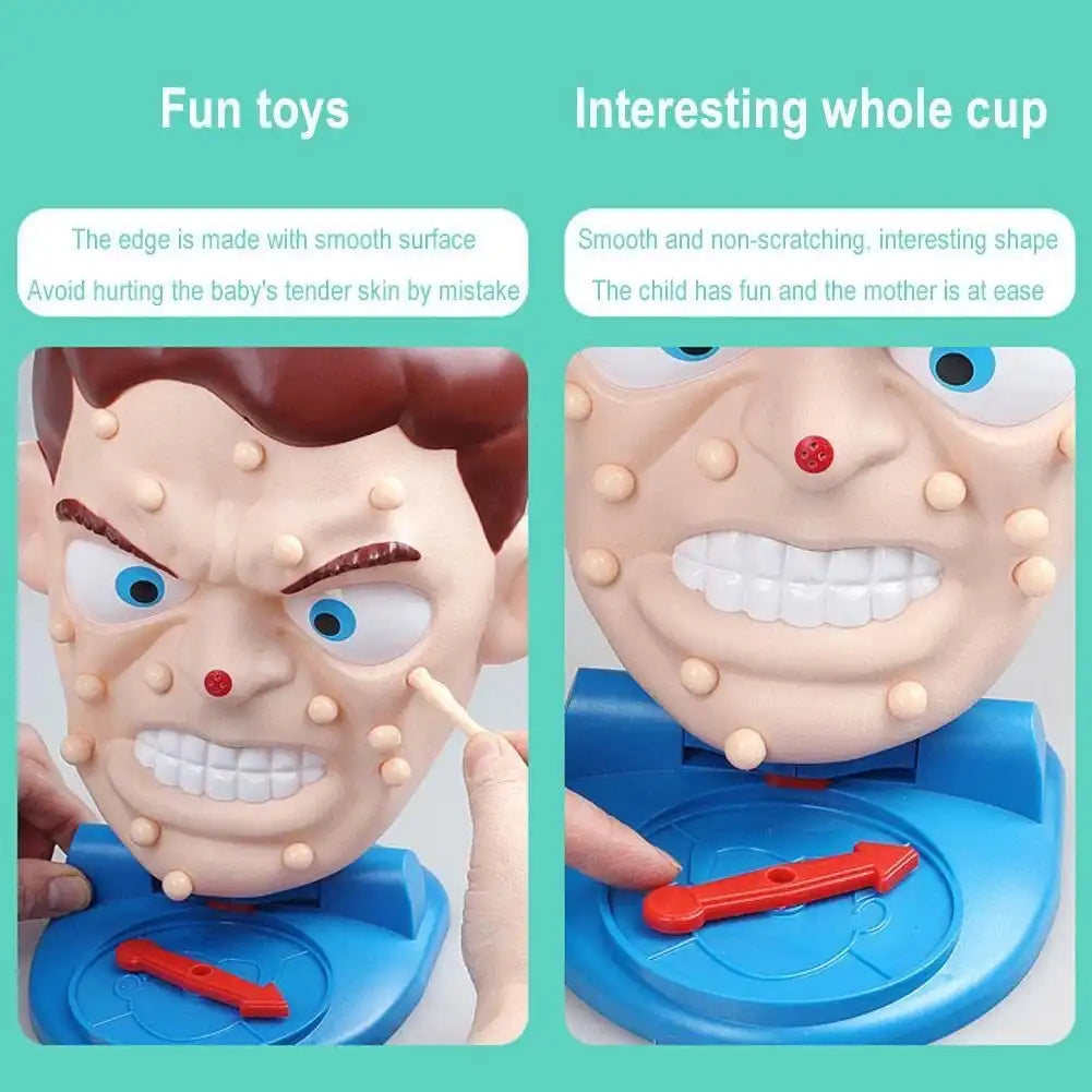 Novelty toys simulation face squeeze pimple toys popping pimples parent-child board games funny family party games - MEACAOFG