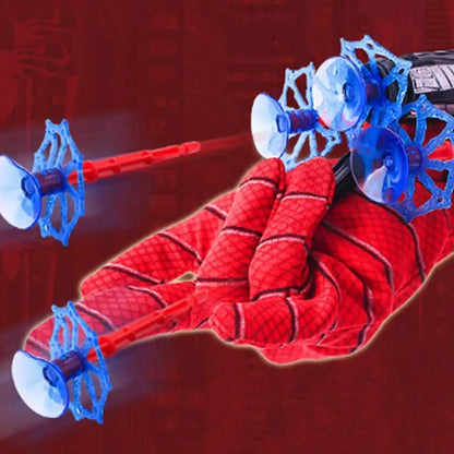 Spider-Man launcher suction cups gloves spit silk can send shooting soft bullet gun manual toy gun boys children's gifts - MEACAOFG