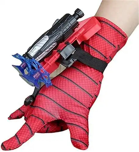 Spider-Man launcher suction cups gloves spit silk can send shooting soft bullet gun manual toy gun boys children's gifts - MEACAOFG